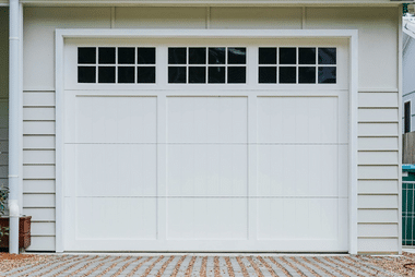 white sectiional door